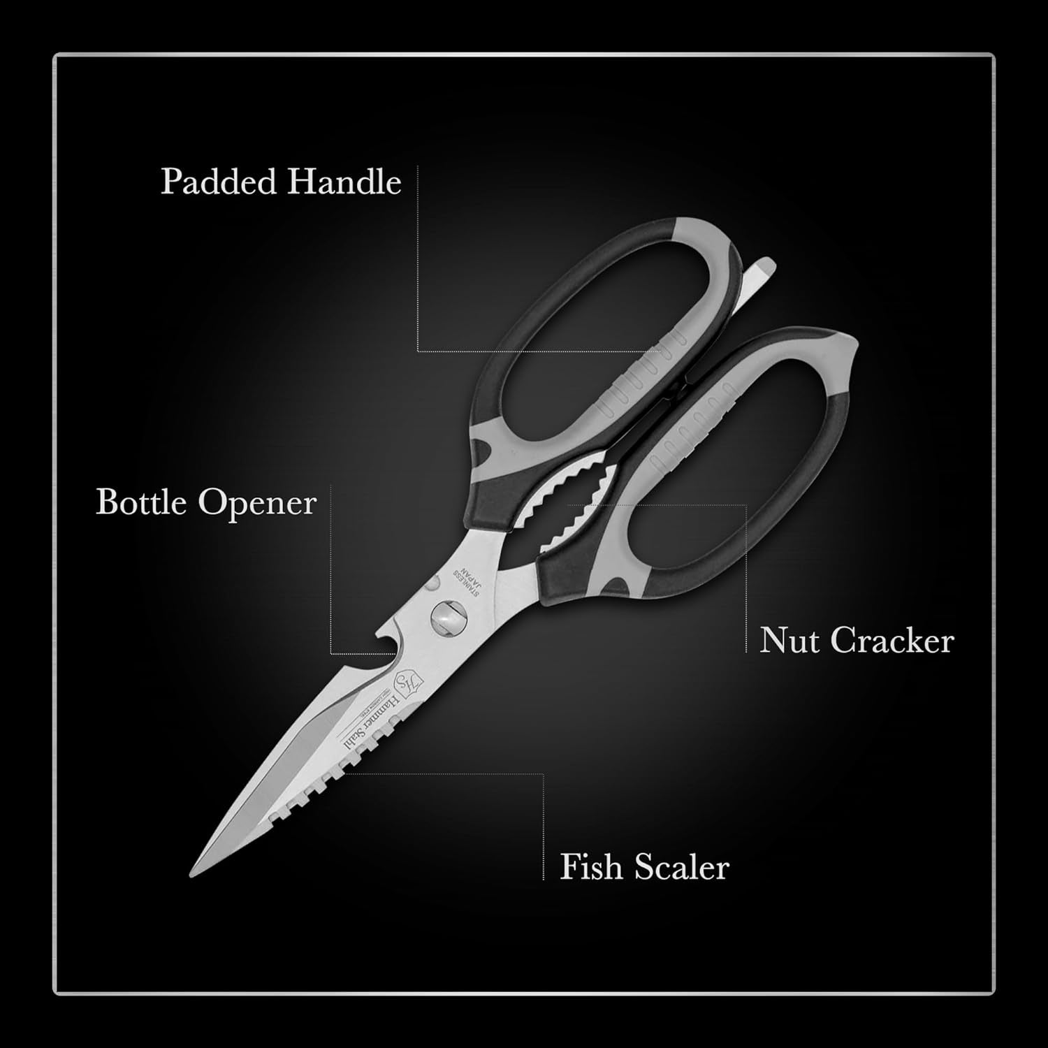 Kitchen Scissors | Kitchen Shears Heavy Duty Poultry Shears | Kitchen Shears Dishwasher Safe | Stainless Steel Kitchen Scissors Come Apart for Cleaning | Sharp Kitchen Scissors