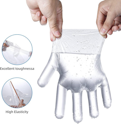 Image of Disposable Food Gloves - Food Handling, Cooking, Kitchen Cleaning and Hygien 200 Count (Pack of 1)