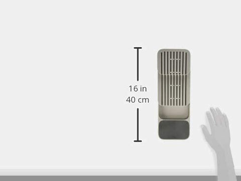 Image of Drawerstore Knife Organizer, Holds up to 9 Knives, Kitchen Organization & Drawer Storage – Compact, Grey