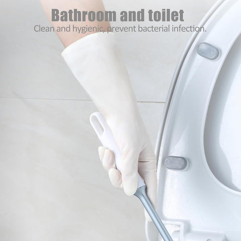 Image of Reusable Rubber Gloves 3 or 6 Pairs for Cleaning Rubber Dishwashing Gloves for Kitchen.