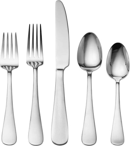 Image of Symmetry 20 18/0 Stainless Steel Flatware Set, 42-Piece
