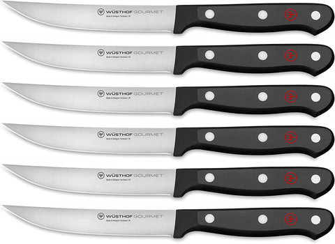 Image of Gourmet 6-Piece Steak Knife Set & Classic 8" Chef'S Knife