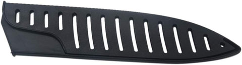 Image of Black Plastic Kitchen Knife Blade Protector Cover for 8 Inches Knife, 8 Inch Knife Sheath, 8 Inch Knife Cover Practical Black Protector for Knife Blade Kitchen Utensil