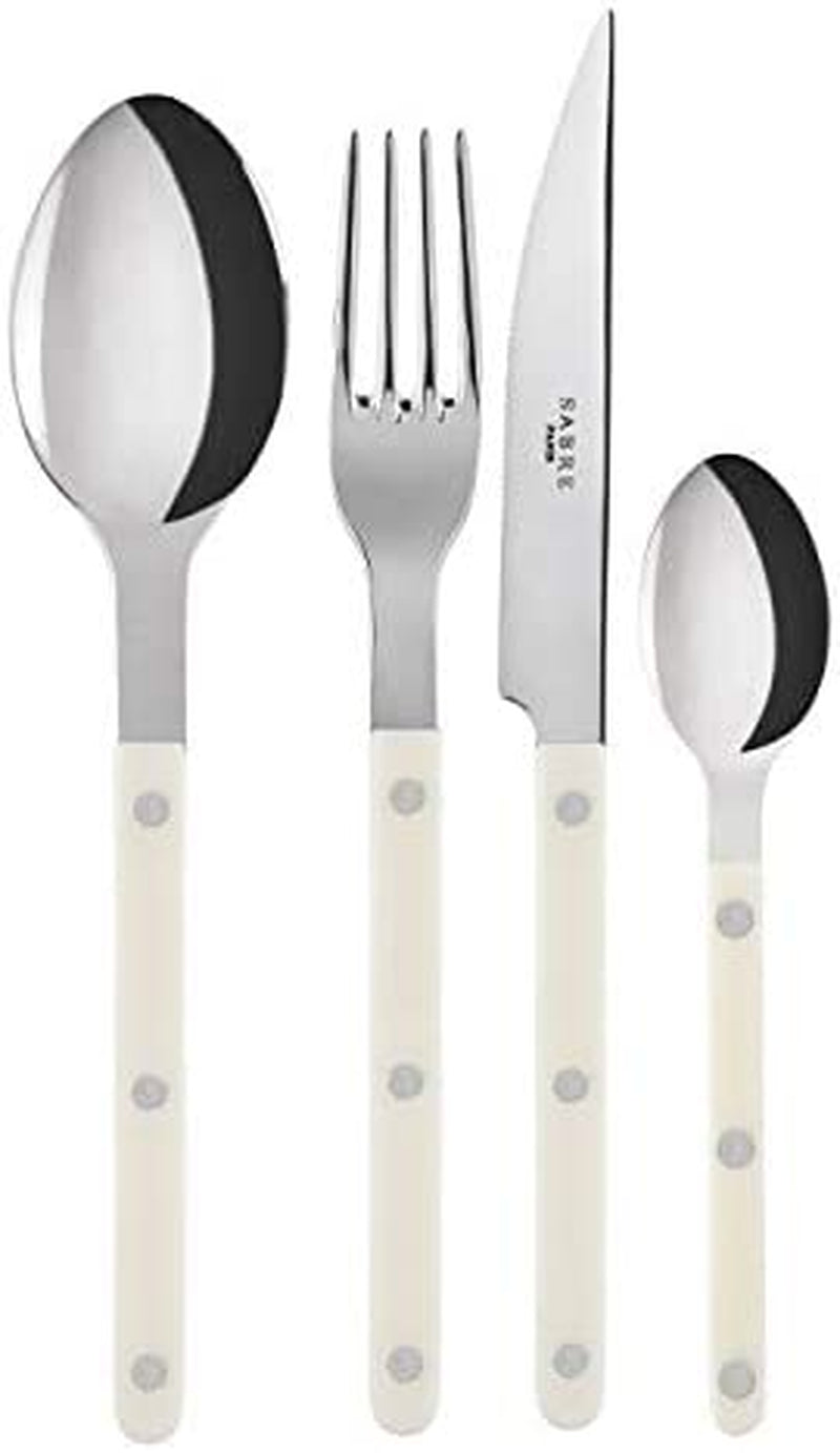 Flatware Bistrot Stainless Steel Ivory 5Pcs Service for 4 (20 Pieces)