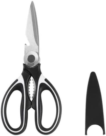 Image of Stainless Steel Multi-Function Kitchen Scissors for Kitchen, Chicken, Poultry, Fish, Meat, Herbs