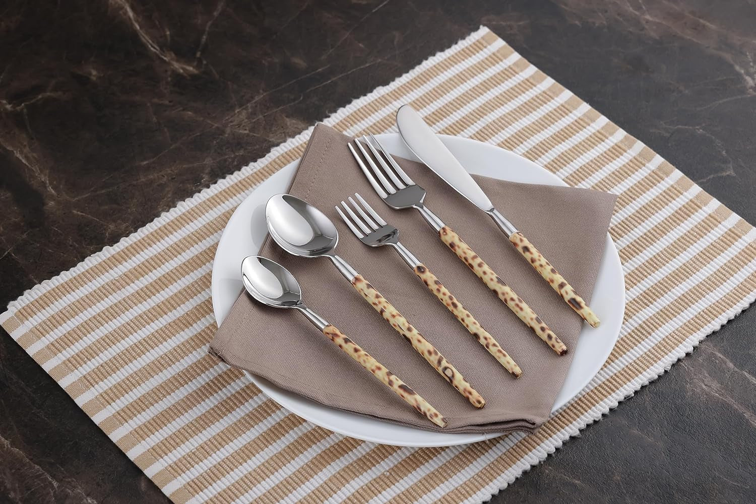 Leopard Print Cutlery Set