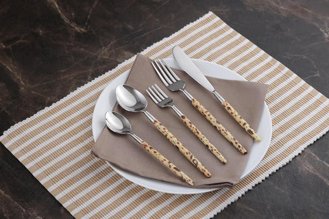 Image of Leopard Print Cutlery Set