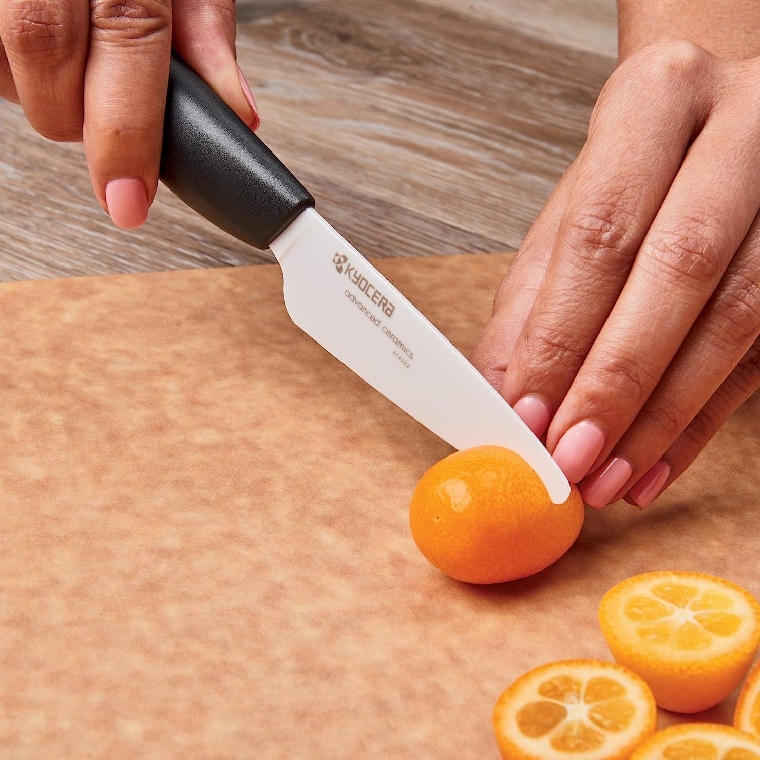2-Piece Ceramic Knife Set 5.5" Santoku and 3" Paring Knife
