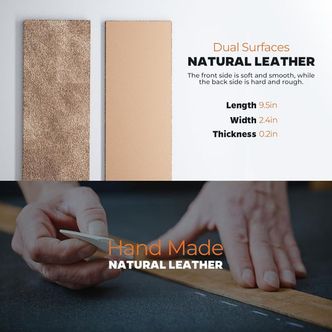 Image of Knife Sharpener Kit, Premium Sharpness Set with #3000 Fine #6000 Extra-Fine Corundum Whetstone Disc and Leather Strop