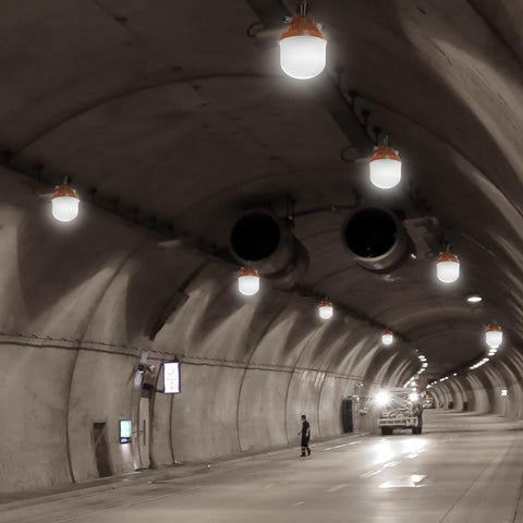 Image of Durable IP67 Waterproof Construction String Lights for Construction Sites, Renovation, Walkways,Patio,Mine Cave, Outdoor, and Other Outdoor Lighting Solutions Use, 50FT, 75W