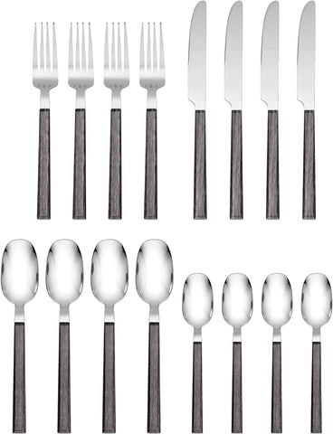 Image of Henley Grey 16 Piece Flatware Set, 16PC FW