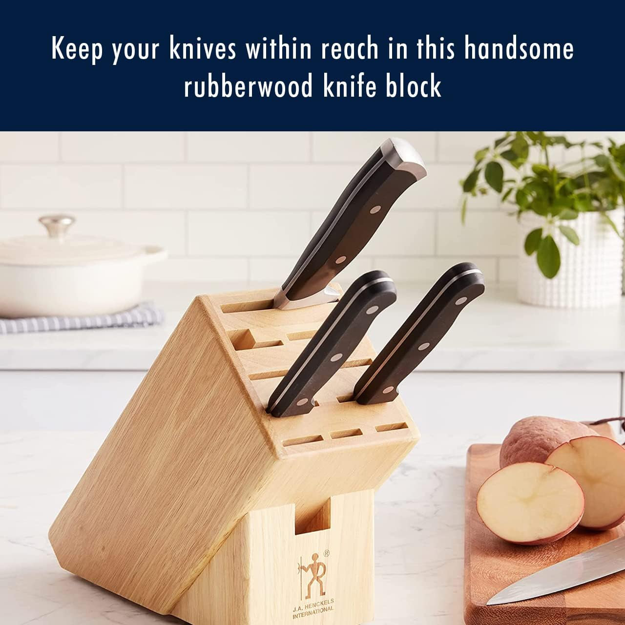 HENCKELS Hardwood Knife Block, Knife Storage, 11-Slot
