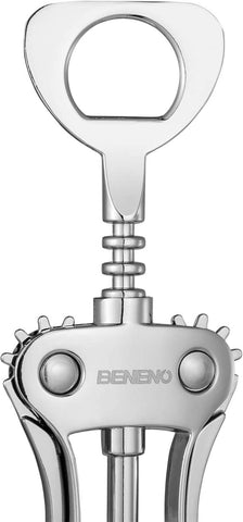 Image of Wine Opener, Zinc Alloy Premium Wing Corkscrew Wine Bottle Opener with Multifunctional Bottles Opener, Upgrade