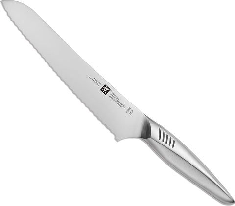 Image of 30916-201 Twin Fin 2 Bread Knife, 7.9 Inches (200 Mm), Made in Japan, Bread Cutter, Cake Knife, All Stainless Steel, Dishwasher Safe, Made in Seki City, Gifu Prefecture