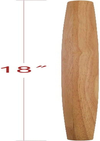 Image of French Rolling Pin (18 Inches) –Woodenroll Pin for Fondant, Pie Crust, Cookie, Pastry, Dough –Tapered Design & Smooth Construction - Essential Kitchen Utensil
