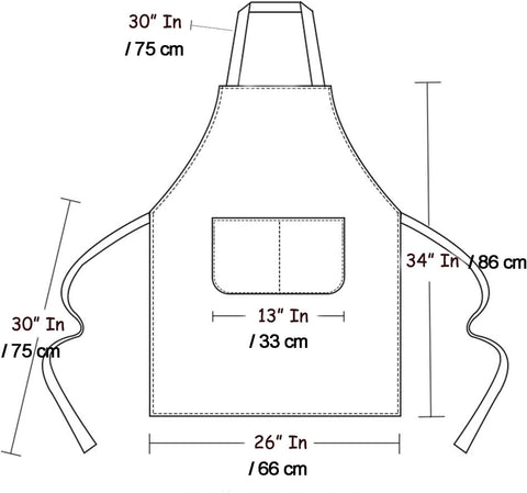 Image of Art Aprons for Painting Pottery Ceramics, Mens Women Kitchen Cooking Aprons Waterproof Green