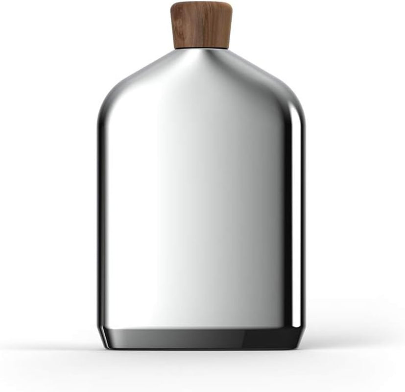 Vie Collection Flask | 8-Ounce Liquor Flask for Men | Leakproof Drinking Flask | Made with Acacia Wood and Stainless Steel | Hip Flask for Wedding Party Gift Outdoor Activities