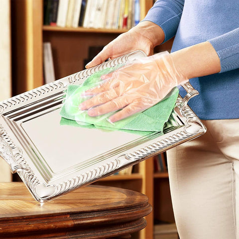 Image of Disposable Gloves, Plastic Gloves for Kitchen Cooking Cleaning Food Handling