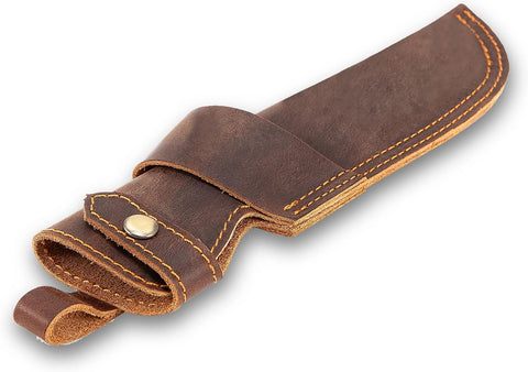 Image of Knife Sheath,Leather Knife Sheath for Belt,Chef Knife Guard,Knife Holster for 5 Inch Blade Knife,Knife Holder,Knife Cover Sleeve,Edc Belt Organizer,Sheath for Chef Meat Cleaver,Gifts for Men