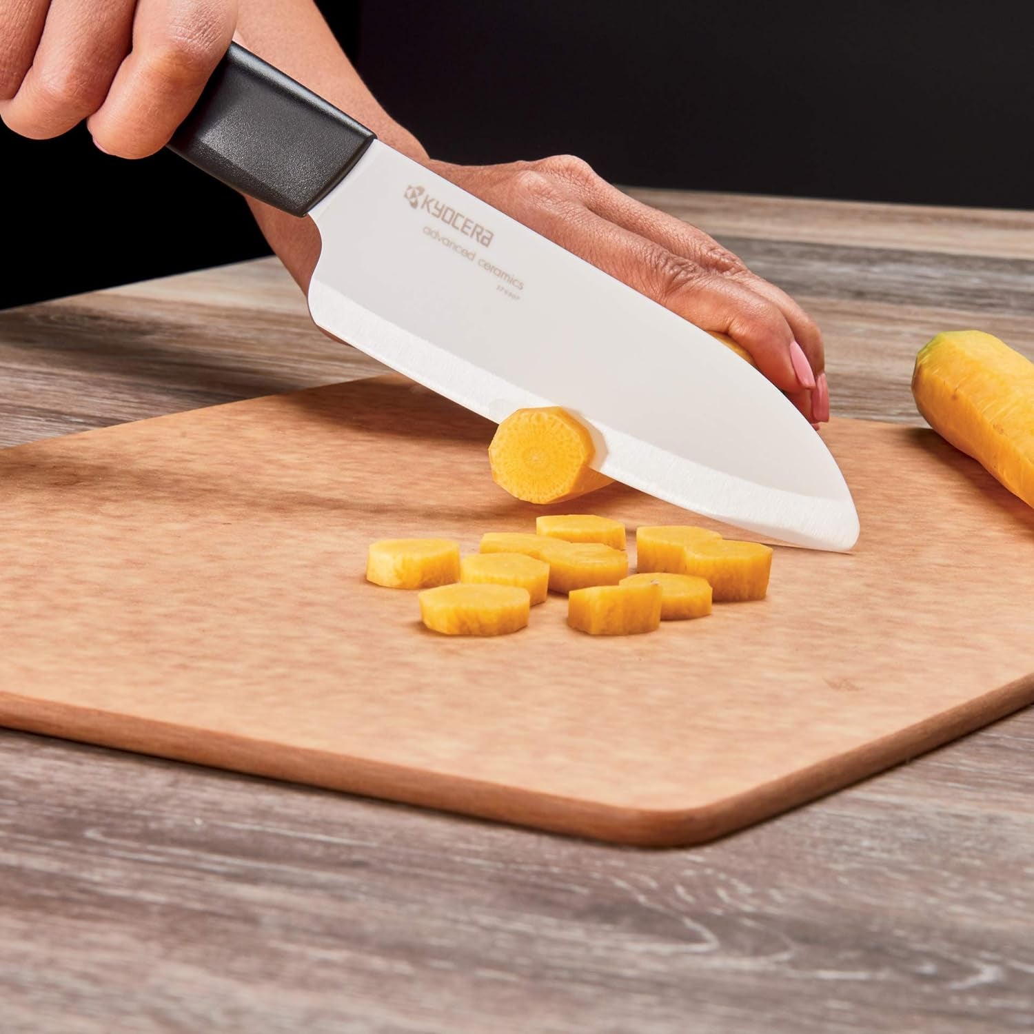 2-Piece Ceramic Knife Set 5.5" Santoku and 3" Paring Knife