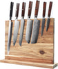 Magnetic Knife Holder Acacia Wooden Magnetic Knife Block 17 X 13 Inches Rack Magnetic Universal Stands with Strong Enhanced Magnets Strip Kitchen Storage Cutlery Large Organizer without Knifves