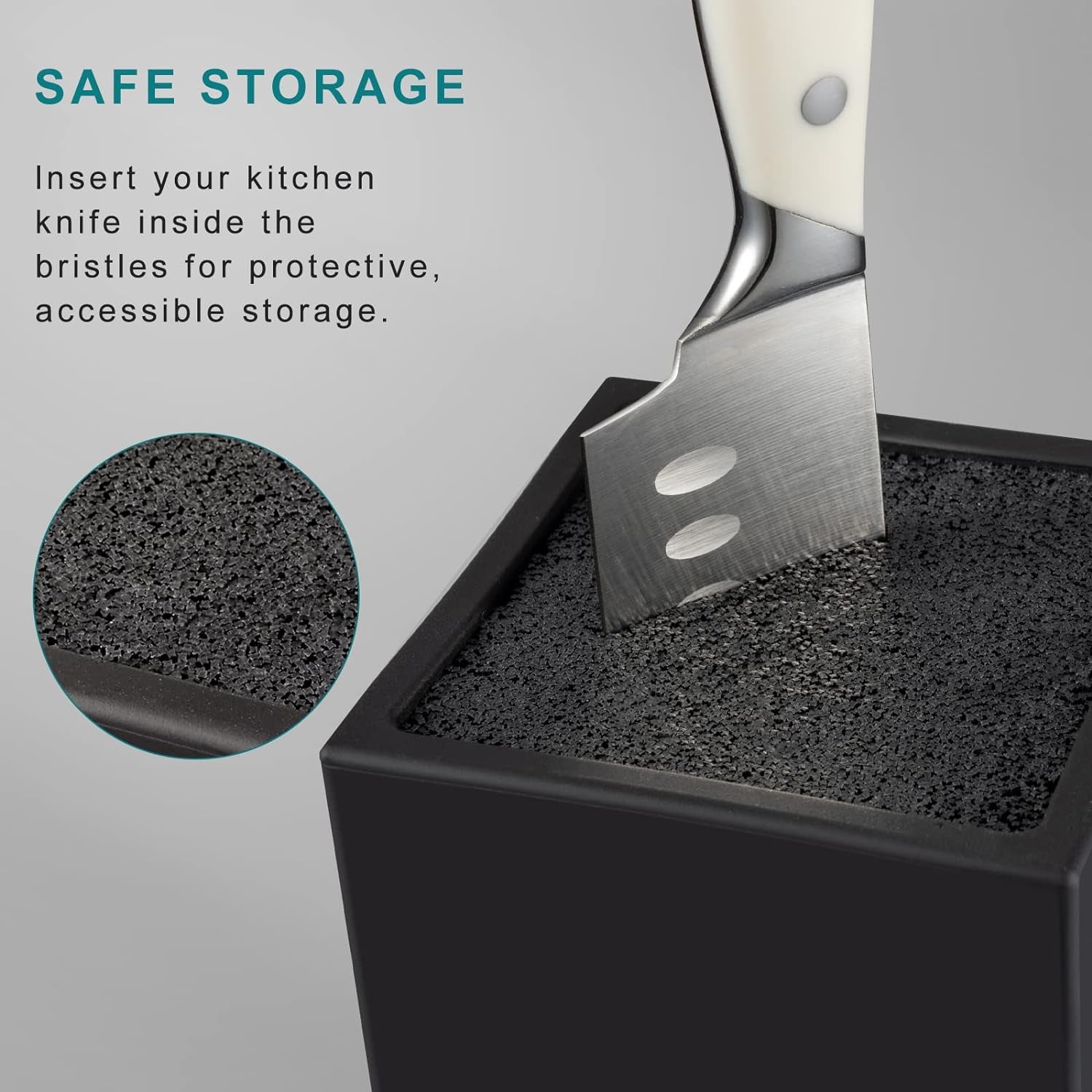 Knife Holder, Large Capacity, Kitchen Household Multifunctional Knife Storage and Placement Rack(Without Knives)