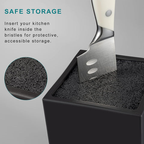 Image of Knife Holder, Large Capacity, Kitchen Household Multifunctional Knife Storage and Placement Rack(Without Knives)