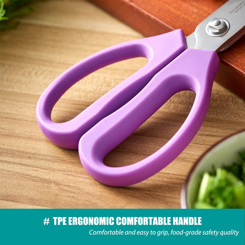Image of Kitchen Scissors All Purpose Heavy Duty, Kitchen Shears Come Apart Dishwasher Safe, Ultra Sharp Stainless Steel Kitchen Gadgets, Cooking Cutter for Chicken, Meat, Poultry, Fish, Herbs, Grape