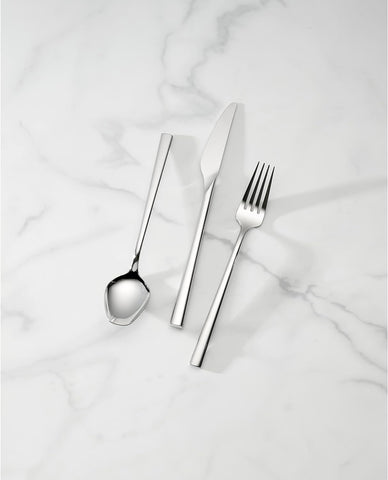 Image of Lx Collective Piece Flatware Set, 26 Count, Metallic