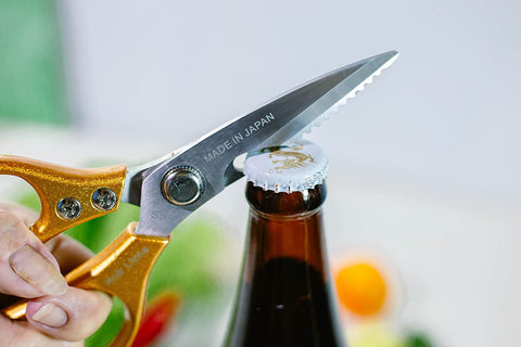 Image of Kitchen Scissors Japan 8.5", Kitchen Shears Stainless Steel, Kitchen Scissors for Food, Poultry Shears, Meat Scissors Heavy Duty, Food Scissors, Kitchen Shears Heavy Duty with Bottle Opener