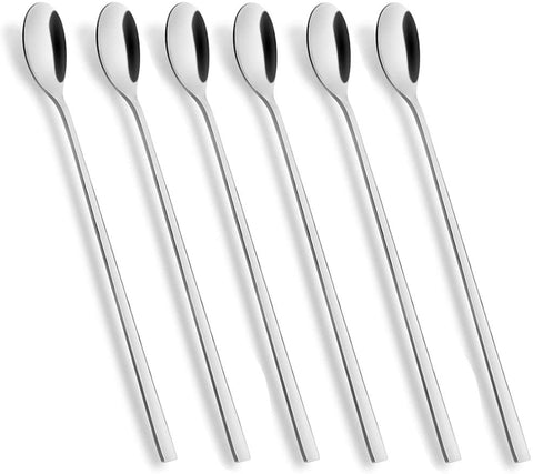 Image of Tea Spoon, Aoo Long Handle Dessert Spoons,Set of 4