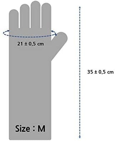 Image of Quality Kitchen Rubber Gloves M Size Pack of 3 Pairs