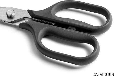 Image of Kitchen Scissors - Multipurpose Kitchen Shears - Heavy Duty Food Scissors - Dishwasher Safe Meat Scissors, Black