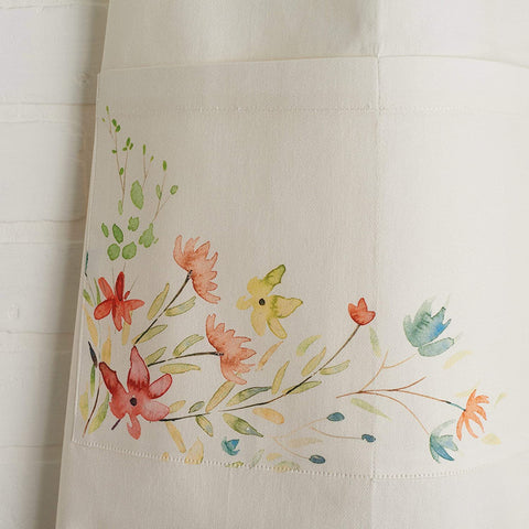 Image of 100% Cotton Kitchen Apron with an Adjustable Neck with Long Ties for Women Men Chef