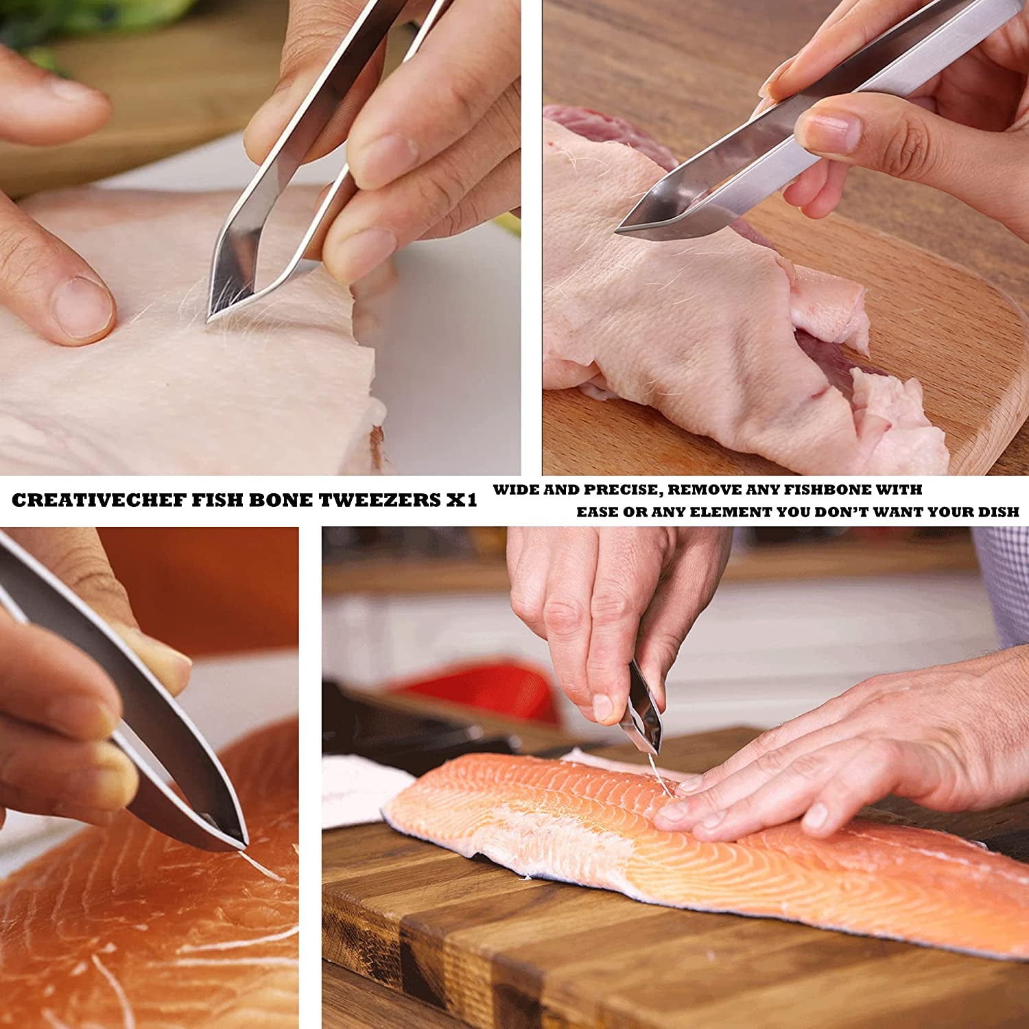 Professional Chef Plating Kit, 10 Piece Culinary Plating Set, Black, Stainless Steel (10 Piece, Black)