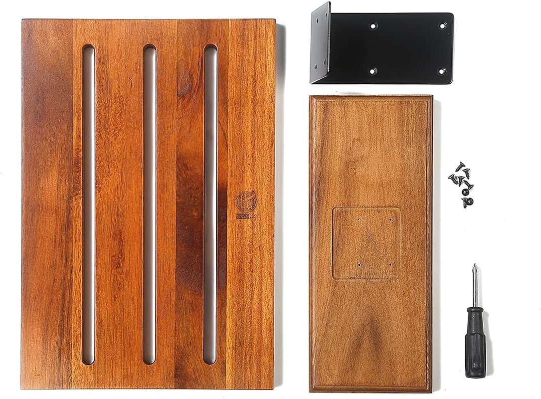 Kitchen Magnetic Knife Block Holder, Japanese Acacia Wood Storage Knife Tool Holder, Enhanced Double-Sided Magnetic Strip Wooden Knife Holder