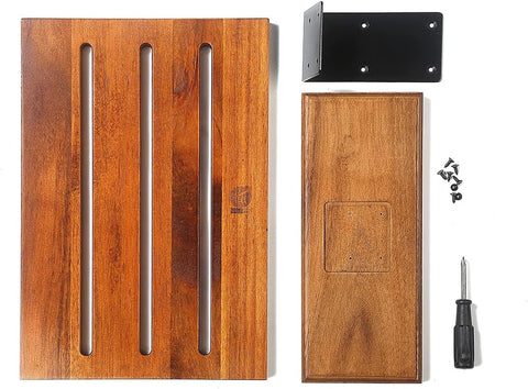 Image of Kitchen Magnetic Knife Block Holder, Japanese Acacia Wood Storage Knife Tool Holder, Enhanced Double-Sided Magnetic Strip Wooden Knife Holder