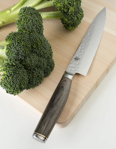 Image of Cutlery Premier Grey Utility Knife 6.5", Narrow, Straight-Bladed Kitchen Knife Perfect for Precise Cuts, Ideal for Preparing Sandwiches or Trimming Small Vegetables, Handcrafted Japanese Knife