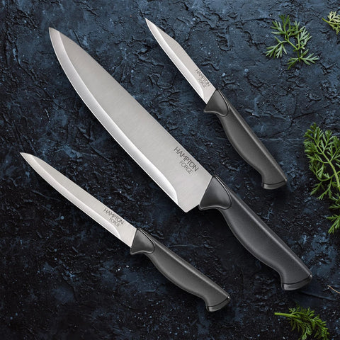 Image of Emmet 3 Piece Cutlery Set, 0.60 LB, Black