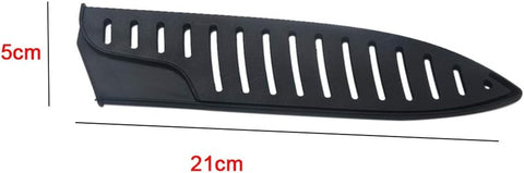 Image of Black Plastic Kitchen Knife Blade Protector Cover for 8 Inches Knife, 8 Inch Knife Sheath, 8 Inch Knife Cover Practical Black Protector for Knife Blade Kitchen Utensil