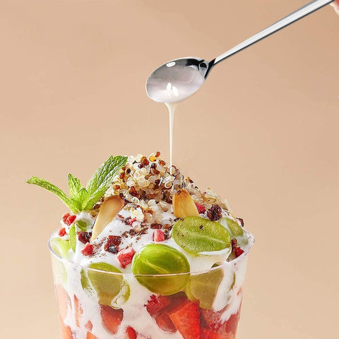 Image of Tea Spoon, Aoo Long Handle Dessert Spoons,Set of 4