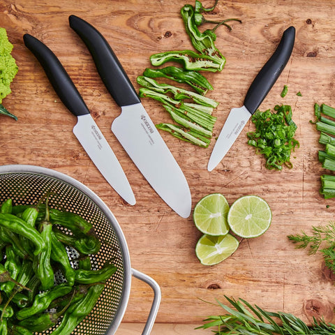 Image of Advanced Ceramic Revolution Series 3-Inch Paring Knife, Black Handle, White Blade