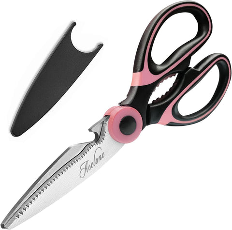 Image of Kitchen Shears,  Premium Heavy Duty Shears Ultra Sharp Stainless Steel Multi-Function Kitchen Scissors for Chicken/Poultry/Fish/Meat/Vegetables/Herbs/Bbq