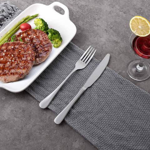 Image of Dinner Forks,Set of 16 Top Food Grade Stainless Steel Silverware Forks,Table Forks,Flatware Forks,8 Inches,Mirror Finish & Dishwasher Safe,Use for Home,Kitchen or Restaurant