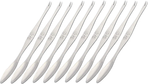 Image of 10 Pcs Seafood Forks,Crab Forks,Lobster Forks, Fruits Forks 6.49 Inches