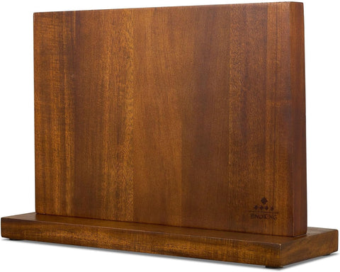 Image of Magnetic Knife Block Kitchen Knife Holder without Knives- Natural Acacia Universal Knife Storage Organizer with Powerful Magnets for Kitchen Counter