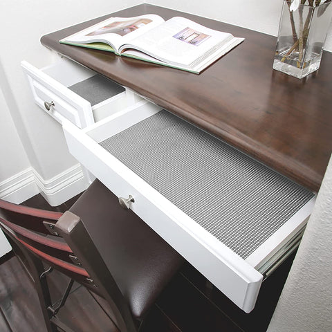 Image of Classic Grip Shelf Liner for Home Organization- Non Adhesive/Slip, Easy Clean - Perfect for Desk, Shelves, Kitchen, Bathroom, Cabinet Protection -Graphite Gray