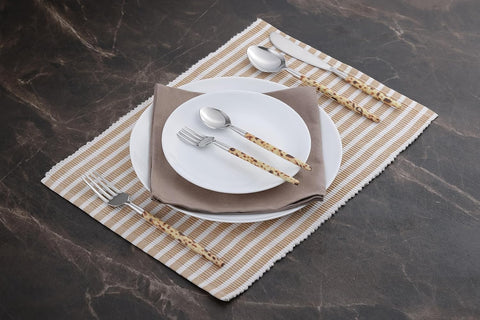 Image of Leopard Print Cutlery Set