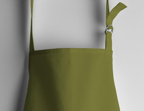 Image of Kitchen Apron for Men Women|Adjustable with Pocket Cloth Apron|Baking Banquet Cafe Chef Apron|Thanksgiving Christmas BBQ Gift