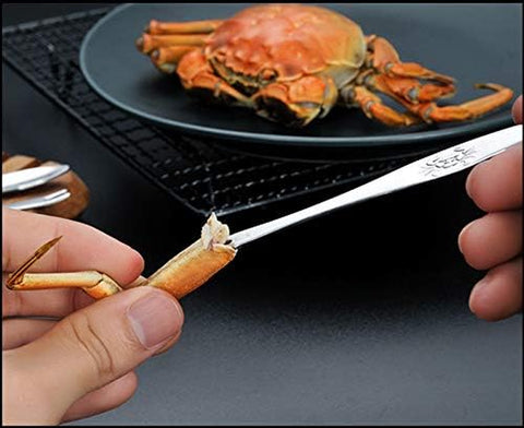 Image of 10 Pcs Seafood Forks,Crab Forks,Lobster Forks, Fruits Forks 6.49 Inches